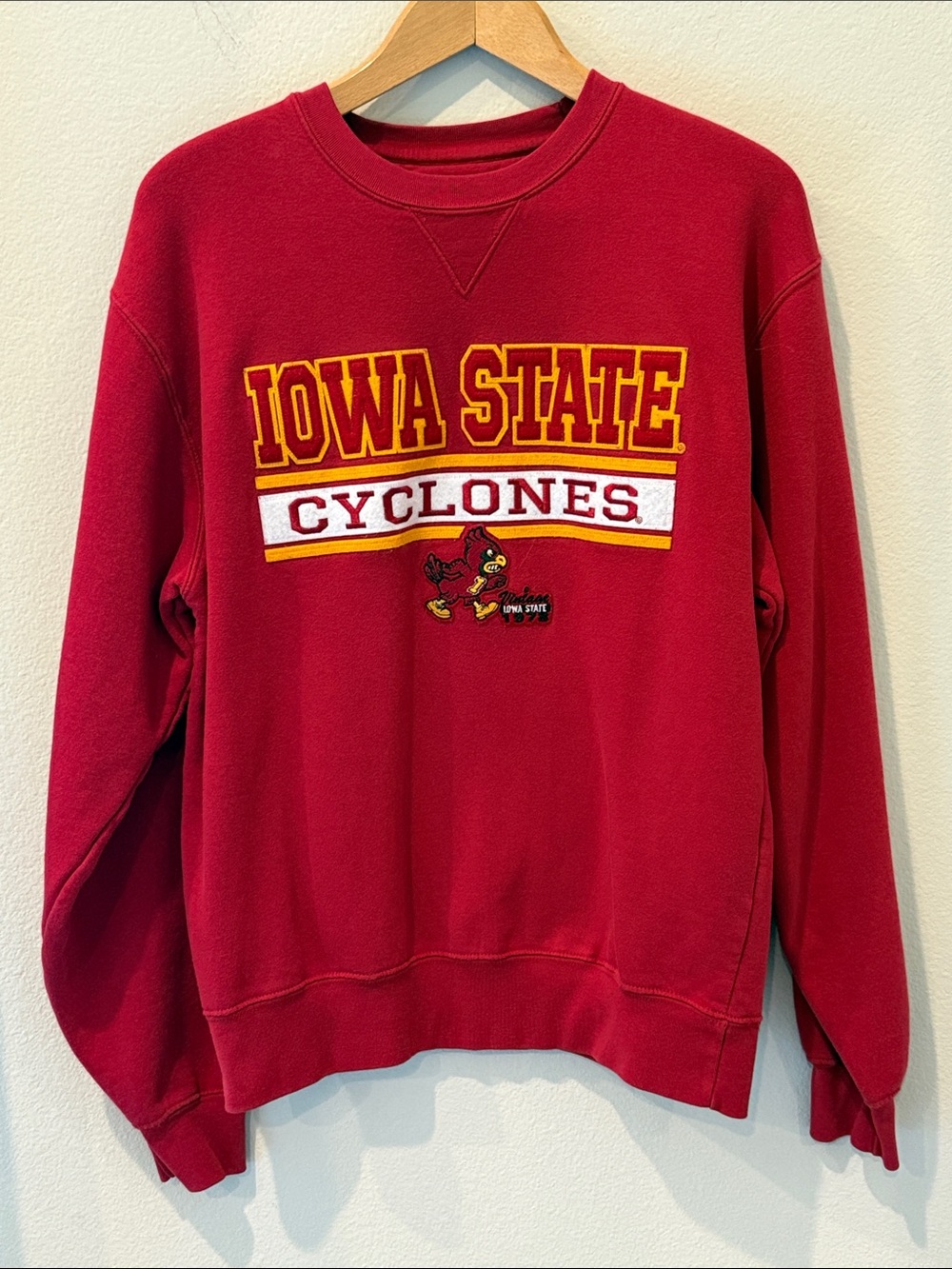 Iowa State Cyclones Red Crewneck Sweatshirt